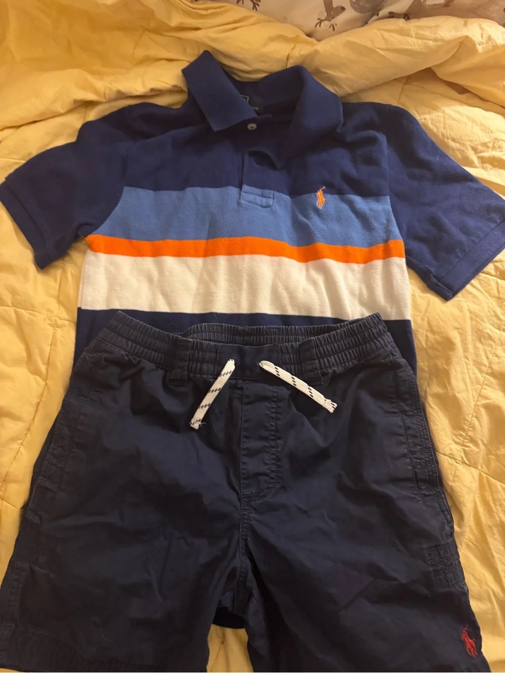Ralph Lauren Polo shirt and shorts 10/12